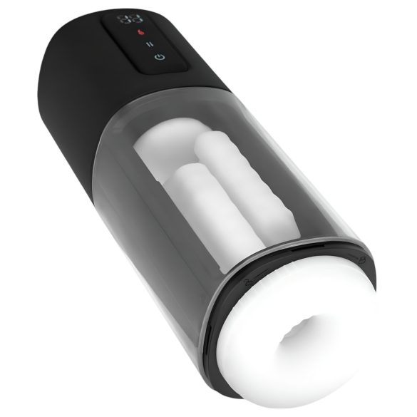 CRUIZR CX11 - šildantis masturbatorius - stipriai apgaubiantis - juodas