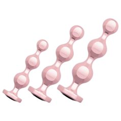 Rosy Gold - analinių dildo rinkinys - rožinio aukso spalva