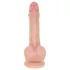 Real Fantasy Declan - tikroviškas dildo su apyvarpe (kūno spalvos) - 18 cm