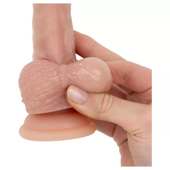 Real Fantasy Declan - tikroviškas dildo su apyvarpe (kūno spalvos) - 18 cm