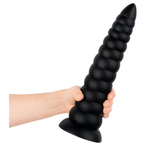 BUTTR Caterpiller - milžiniškas analinis kaištis (juodas) - 29 cm