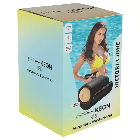Kiiroo Keon Wifi + Victoria June - masturbuoklis su dirbtine makštimi