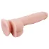 Mr. Dixx 7.6 - dildo su sėklidėmis ir siurbtuku - kūno spalvos 19,5 cm