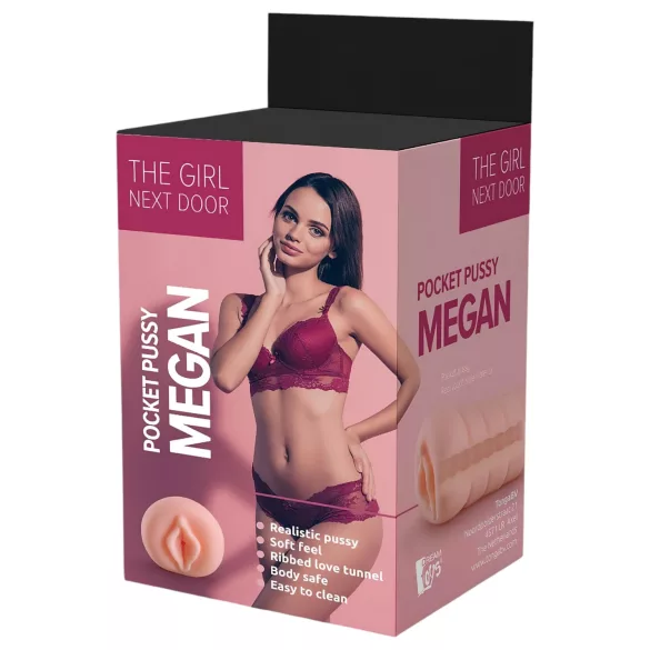 The Girl Next Door Megan - realistiška vaginos masturbatorius - natūrali spalva