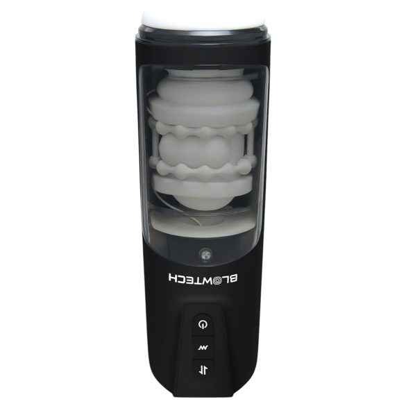 Dreamtoys Blowtech - vibruojantis, aukštyn-žemyn judantis masturbatorius (juodas)