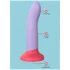 Dreamtoys Love Signal - dviejų spalvų silikoninis didelis dildo (violetinis)