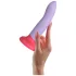 Dreamtoys Love Signal - dviejų spalvų silikoninis didelis dildo (violetinis)