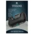 Titanz Auto Squeeze - automatinis masturbatorius (juodas)