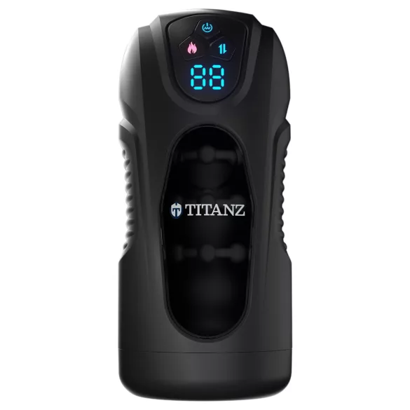 „Titanz Ultimate Heat & Thrusting“ - automatinis masturbatorius (juodas)