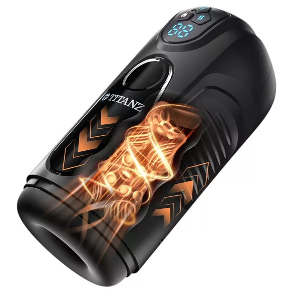 „Titanz Ultimate Heat & Thrusting“ - automatinis masturbatorius (juodas)