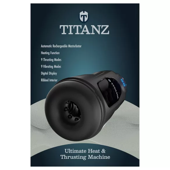 „Titanz Ultimate Heat & Thrusting“ - automatinis masturbatorius (juodas)