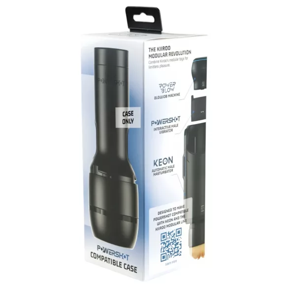 Kiiroo PowerShot suderinamas masturbatoriaus dėklas (juodas)