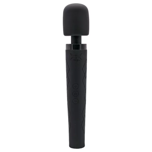Pixey Deluxe Black Velvet - lazdelės tipo vibratorius M (juodas)