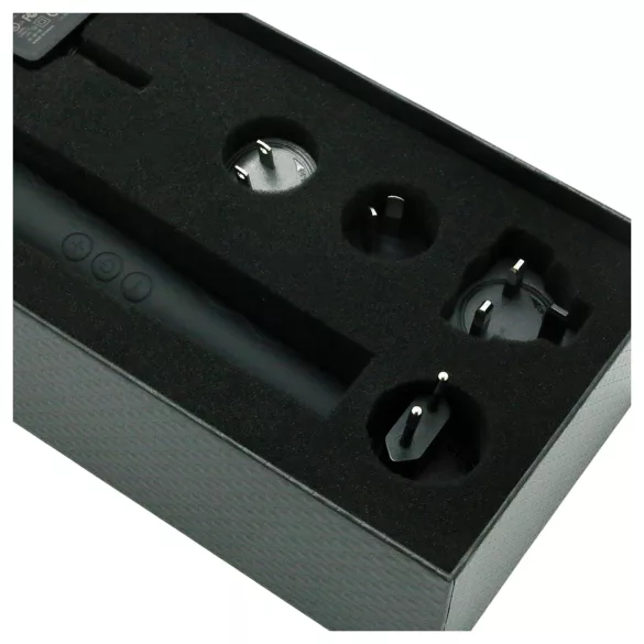 Pixey Deluxe Black Velvet - lazdelės tipo vibratorius M (juodas)