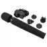 Pixey Deluxe Black Velvet - lazdelės tipo vibratorius M (juodas)