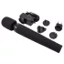 Pixey Deluxe Black Velvet - lazdelės tipo vibratorius L (juodas)