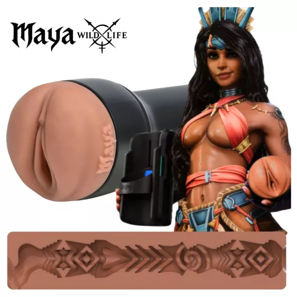 Kiiroo FeelMaya - tikroviška dirbtinė vagina masturbatorius (kūno spalvos)