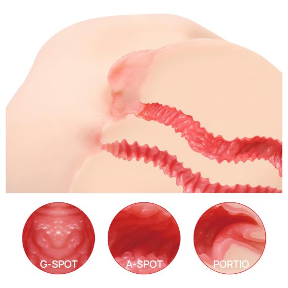 Kokos Vanilla 004 - vyro makšties masturbatorius - natūrali spalva