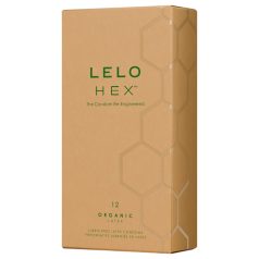   LELO Hex Organic - prezervatyvai - natūralus lateksas - 12 vnt