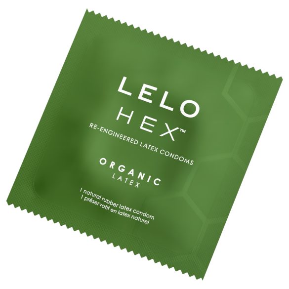 LELO Hex Organic - prezervatyvai - natūralus lateksas - 36 vnt