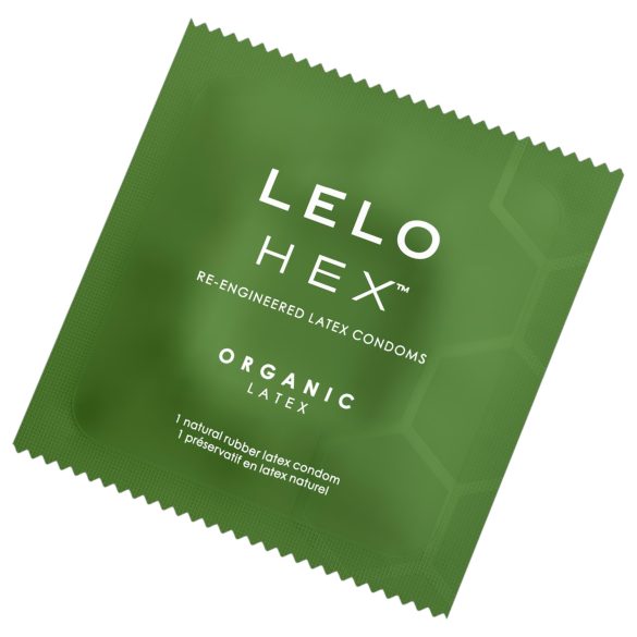 LELO Hex Organic - prezervatyvai - natūralūs - 3 vnt.