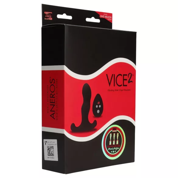 Aneros Vice 2 - prostatos ir G taško vibratorius - juodas