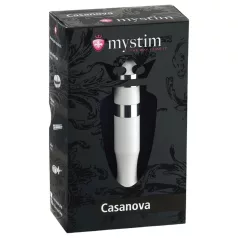 mystim Casanova - elektrovarpos dildo (baltas)