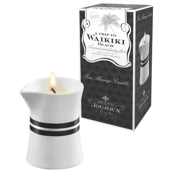 Petits Joujoux Waikiki - masažo žvakė - kokosų ananasų kvapas - 120ml