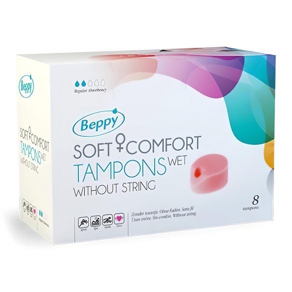 Beppy - menstruacinis tamponas - drėgnas - 8 vnt