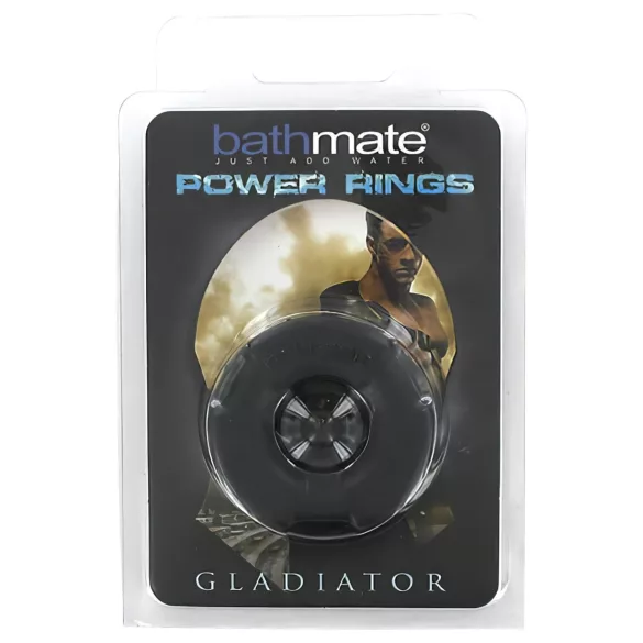 BathMate - penio žiedas Gladiator - silikoninis - juodas