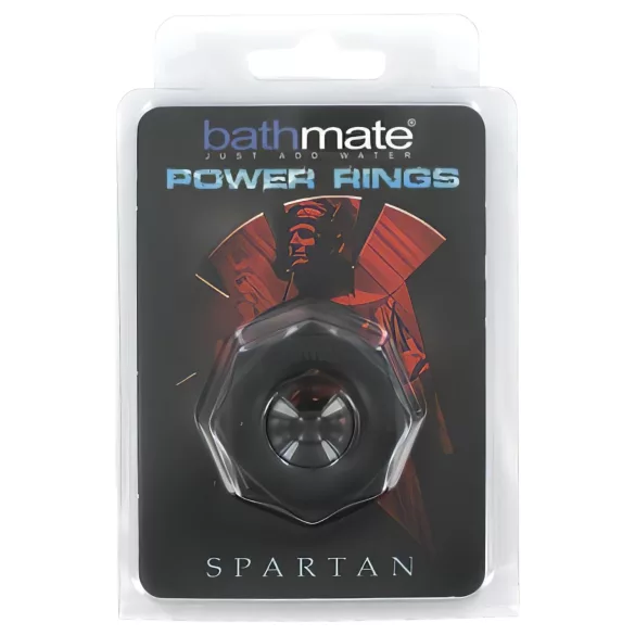 BathMate - penio žiedas Spartan - silikonas - juodas