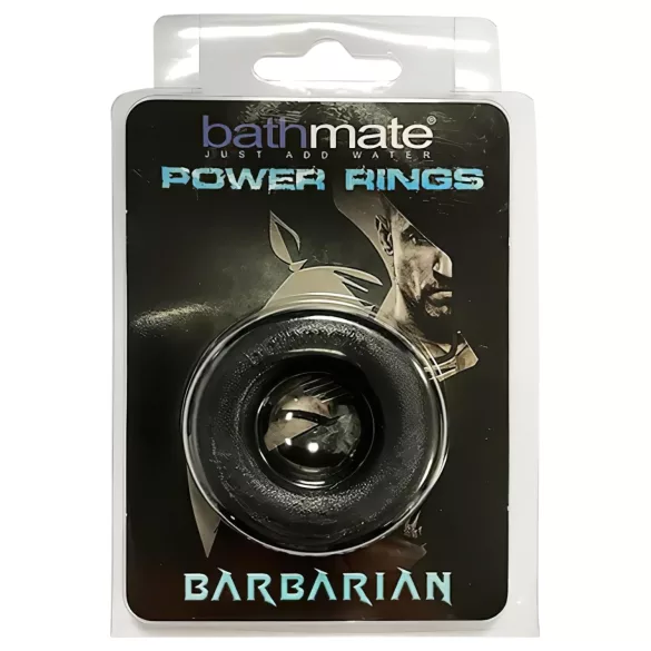 BathMate - penio žiedas Barbarian - silikoninis - juodas