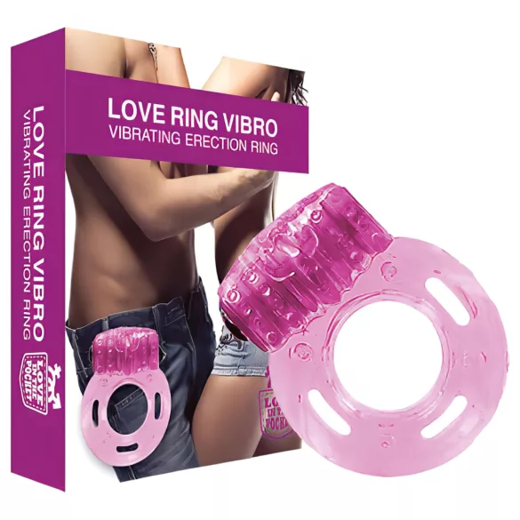 Love in the Pocket - vibracinis penio žiedas - rožinis