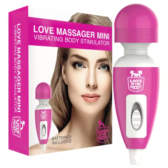 Love Wand - mini vibratorius masažuoklis - rožinis