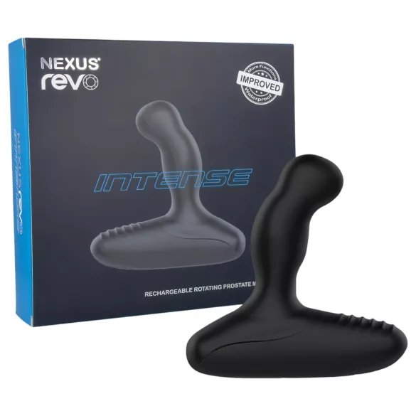 Nexus Revo Intense - prostatos masažuoklis su vibracija, besisukantis - juodas