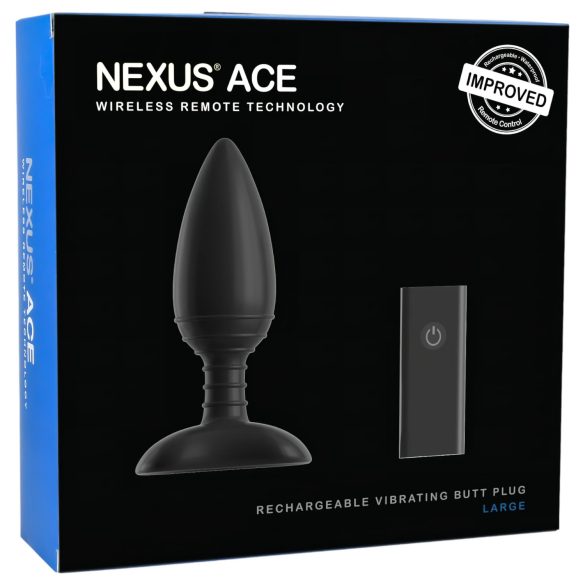 Nexus Ace - nuotol. valdomas, įkraunamas anal. vibratorius (didelis)