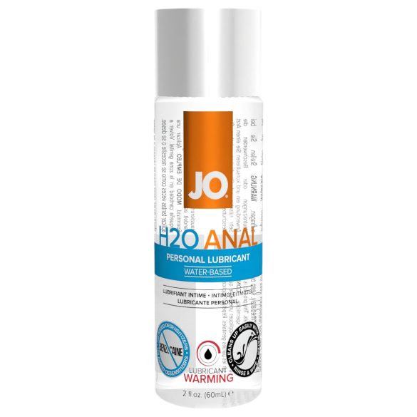 JO H2O Šilumą teikiantis analinis lubrikantas (60ml)