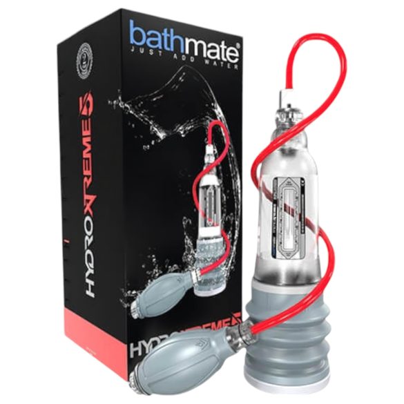 BathMate Xtreme Hydromax 5 - skaidrus hidropompos rinkinys