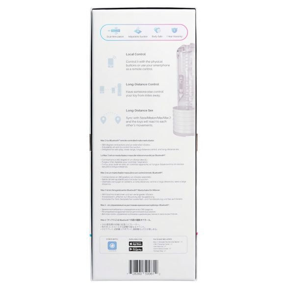 LOVENSE Max 2 - išmanus masturbatorius (baltas)