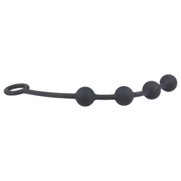 Nexus Excite - analinis dildo su 4 rutuliukais - juodas - mažas