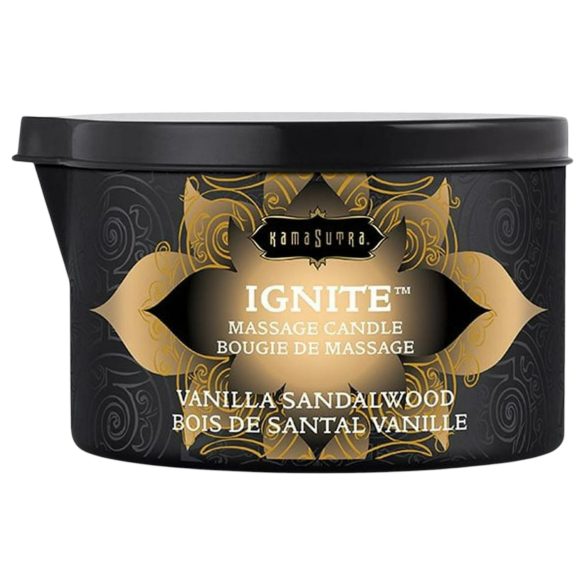 Kama Sutra - masažinė žvakė - vanilė ir sandalmedis - 170 g - veganiška