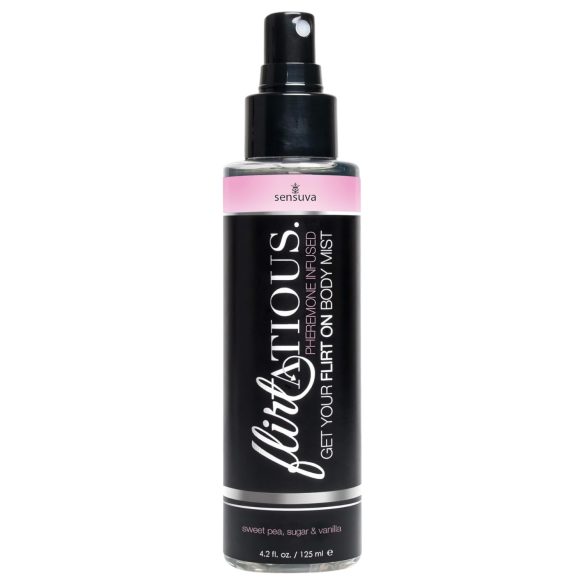 Sensuva Flirtatious feromonų kūno purškalas - vanilė-kvapusis serenis (125ml)