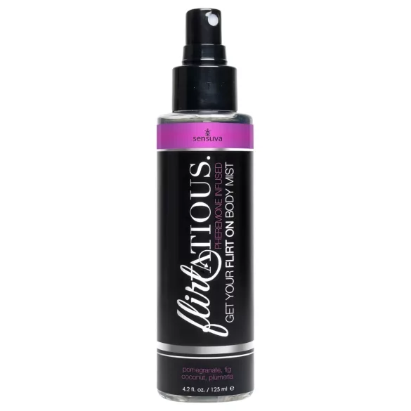 Sensuva Flirtatious - feromonų kūno purškalas - granatų ir kokoso, 125ml