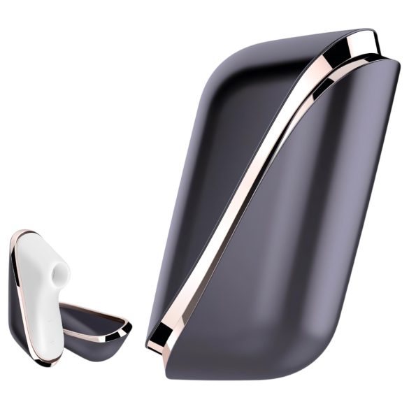 Satisfyer Traveler - keliaujanti akumuliatorinė klitorio stimuliatorius (juoda-balta)