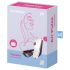 Satisfyer Traveler - keliaujanti akumuliatorinė klitorio stimuliatorius (juoda-balta)