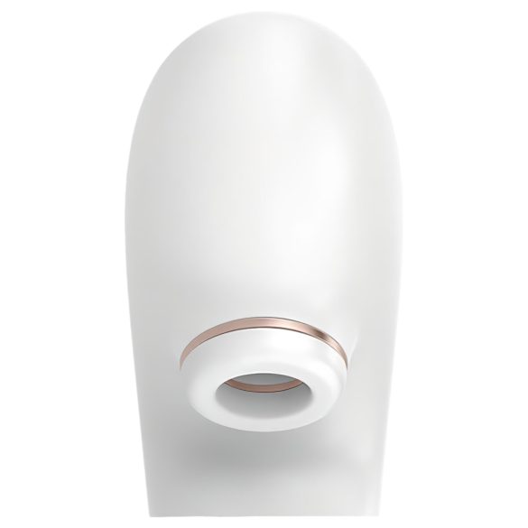 Satisfyer Pro 4 Couples - porų vibratorius su oro bangomis - įkraunamas, baltas
