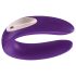 Satisfyer Double Plus Remote - belaidis, įkraunamas porų vibratorius (violetinis)