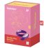 Satisfyer Double Plus Remote - belaidis, įkraunamas porų vibratorius (violetinis)