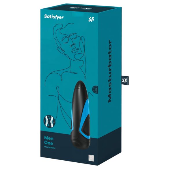 Satisfyer Men One - masturbatorius su siurbimo funkcija - mėlynas juodas