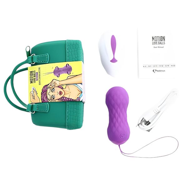 FEELZTOYS Twisty - sukamas vibro kiaušinis (violetinis)